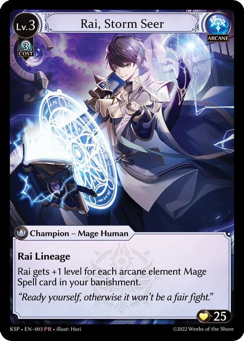 Rai, Storm Seer - Kickstarter Promotional Cards - 003 - Foil - NM