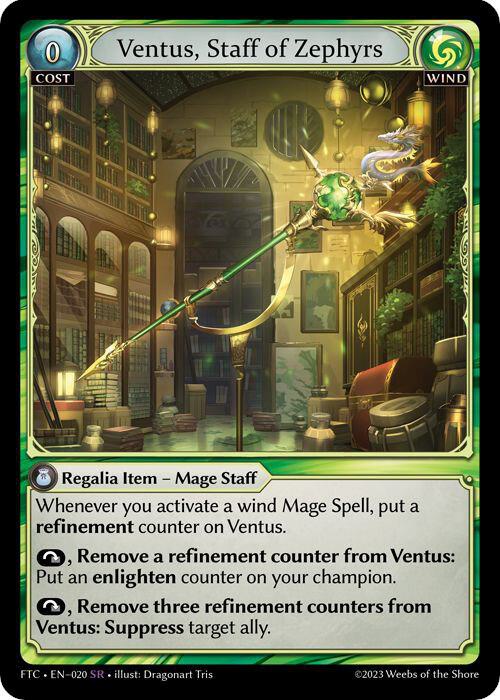 Ventus, Staff of Zephyrs - Fractured Crown - 020 - - NM