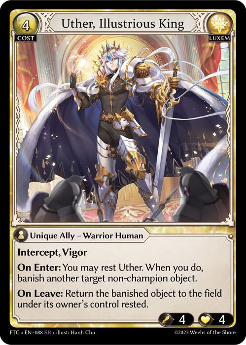 Uther, Illustrious King - Fractured Crown - 088 - - NM