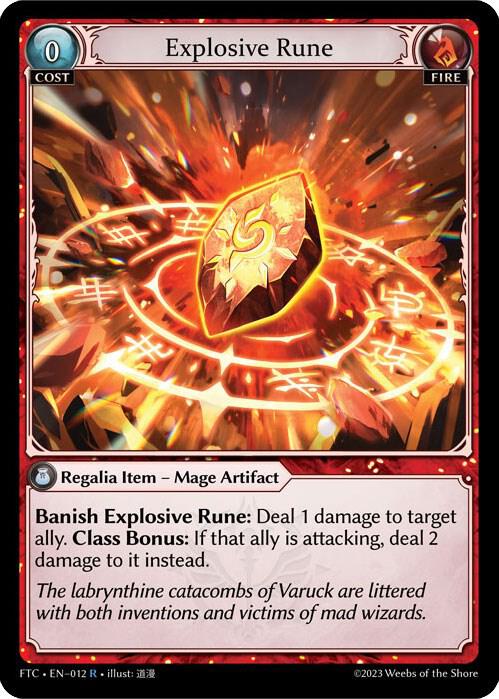 Explosive Rune - Fractured Crown - 012 - - NM