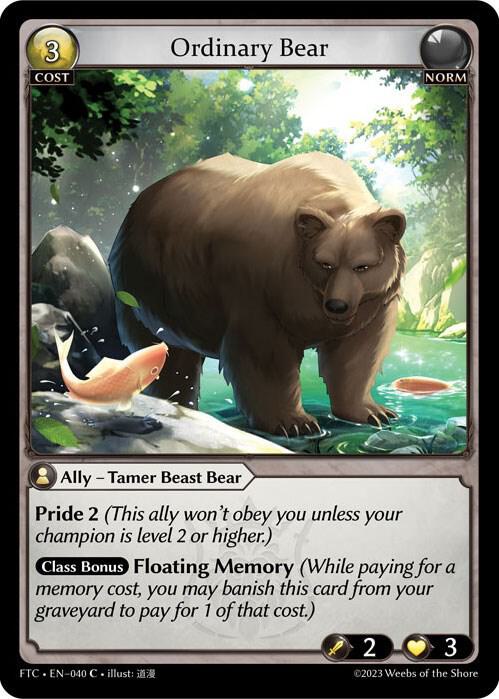Ordinary Bear - Fractured Crown - 040 - Foil - NM