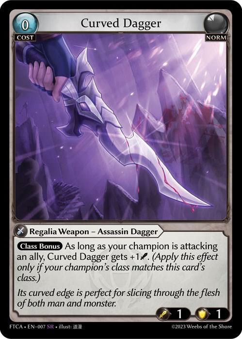 Curved Dagger - Fractured Crown - 007 - Foil - NM