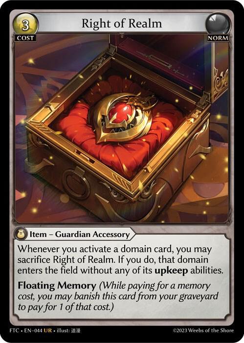 Right of Realm - Fractured Crown - 044 - - NM