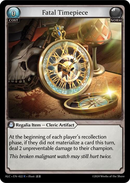 Fatal Timepiece - Alchemical Revolution - 022 - - NM