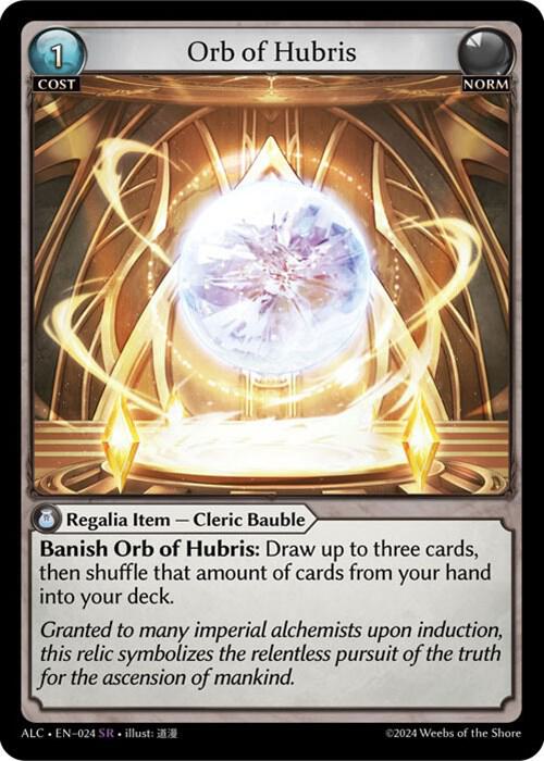 Orb of Hubris - Alchemical Revolution - 024 - - NM