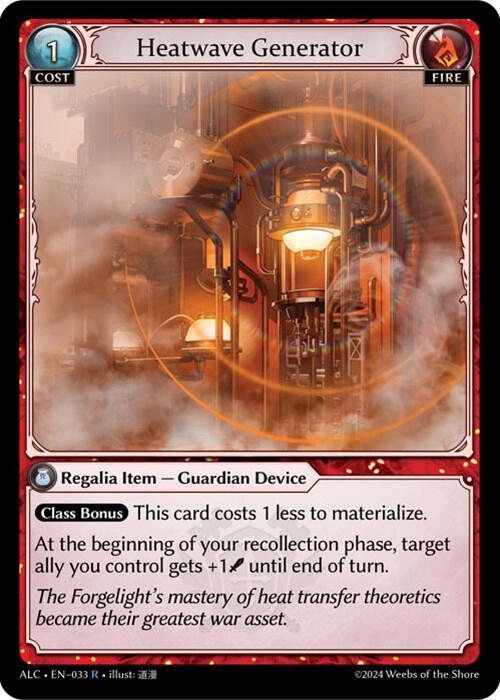 Heatwave Generator - Alchemical Revolution - 033 - - NM