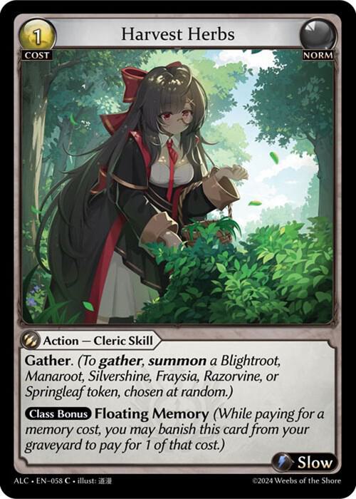 Harvest Herbs - Alchemical Revolution - 058 - Foil - NM