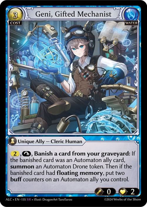 Geni, Gifted Mechanist - Alchemical Revolution - 135 - - NM