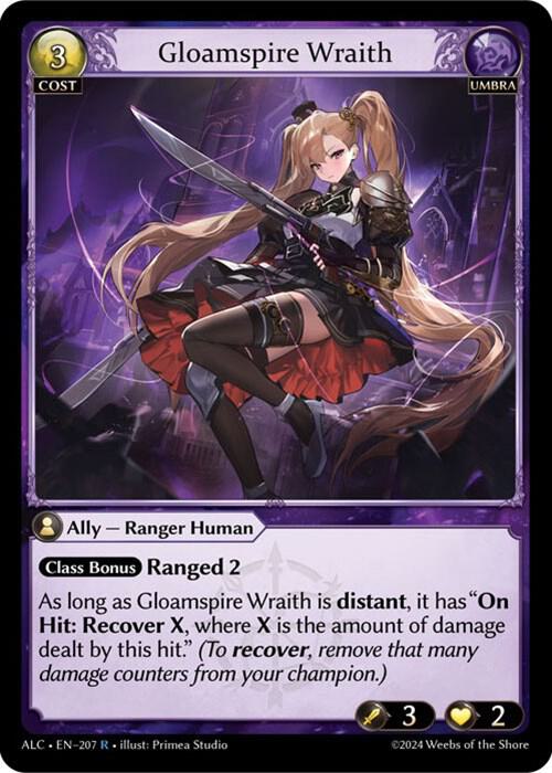 Gloamspire Wraith - Alchemical Revolution - 207 - - NM