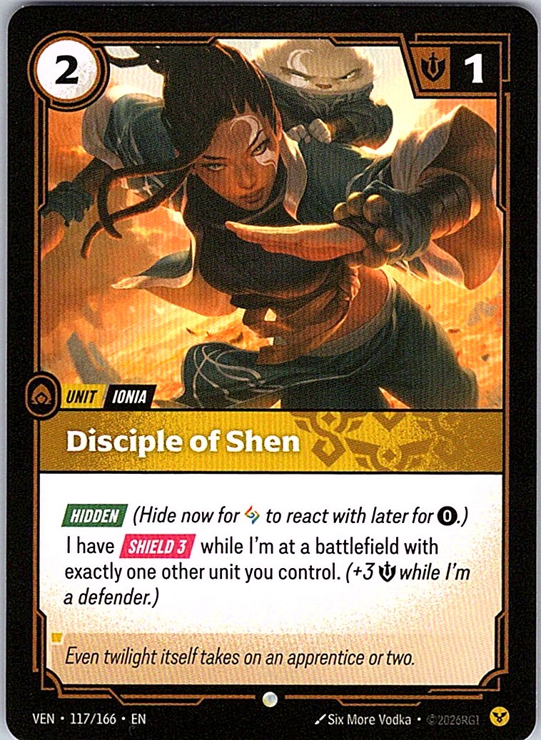 Disciple of Shen - Vendetta - 117/166 - - NM