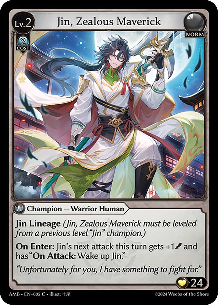 Jin, Zealous Maverick - Mortal Ambition - 005 - Foil - NM