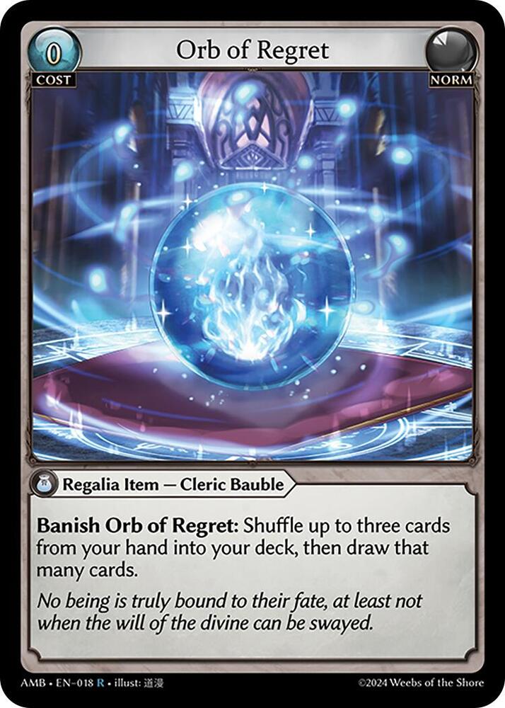 Orb of Regret - Mortal Ambition - 018 - Foil - NM