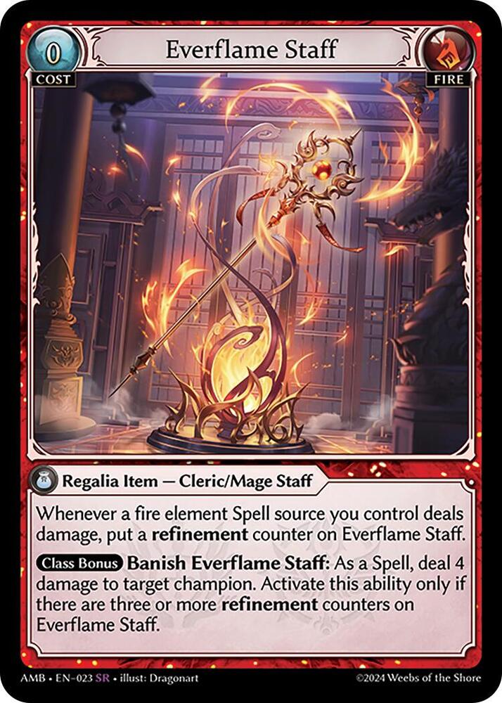 Everflame Staff - Mortal Ambition - 023 - - NM
