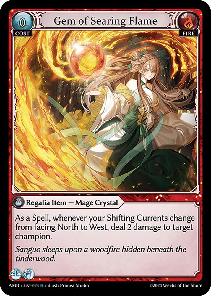Gem of Searing Flame - Mortal Ambition - 024 - - NM