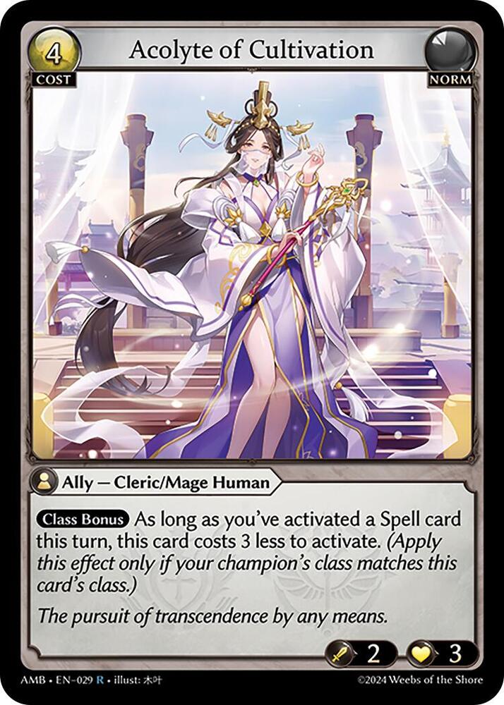 Acolyte of Cultivation - Mortal Ambition - 029 - Foil - NM