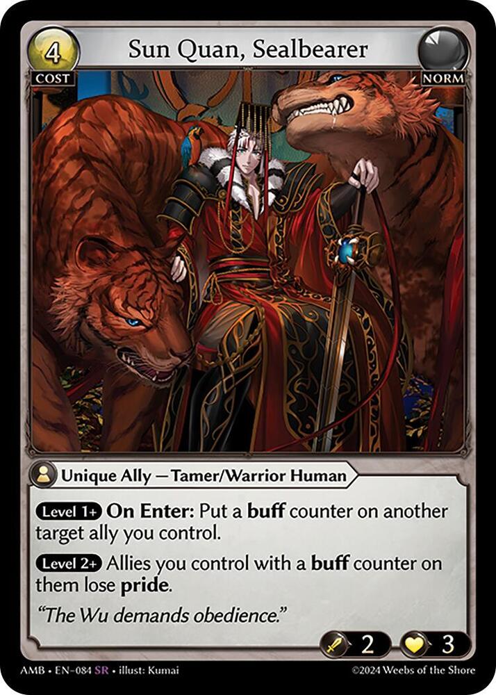 Sun Quan, Sealbearer - Mortal Ambition - 084 - - NM
