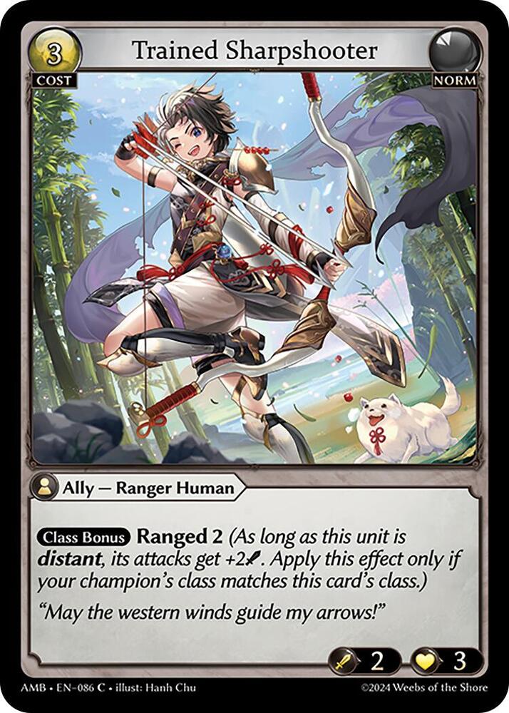Trained Sharpshooter - Mortal Ambition - 086 - Foil - NM
