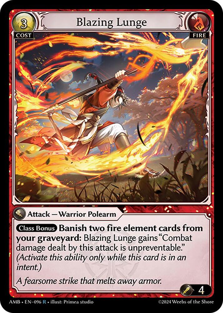 Blazing Lunge - Mortal Ambition - 096 - - NM