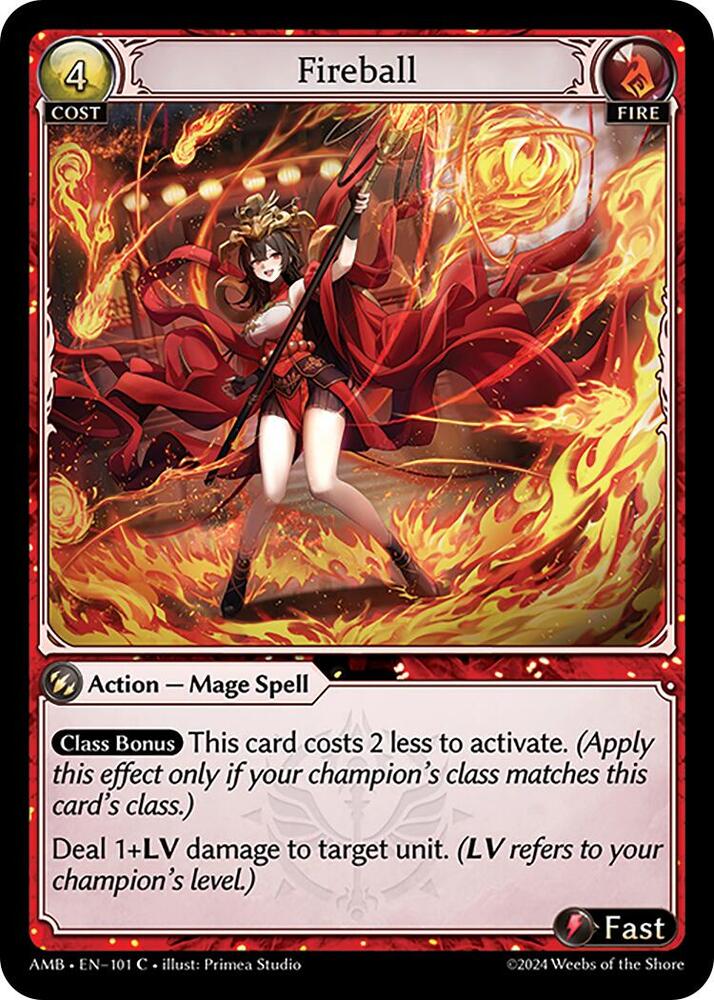 Fireball - Mortal Ambition - 101 - Foil - NM