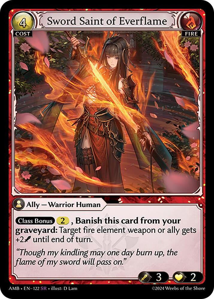 Sword Saint of Everflame - Mortal Ambition - 122 - - NM