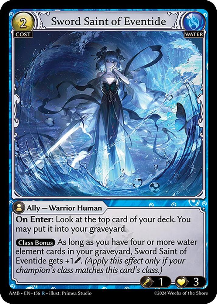 Sword Saint of Eventide - Mortal Ambition - 156 - - NM