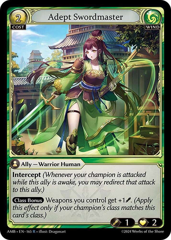 Adept Swordmaster - Mortal Ambition - 165 - - NM