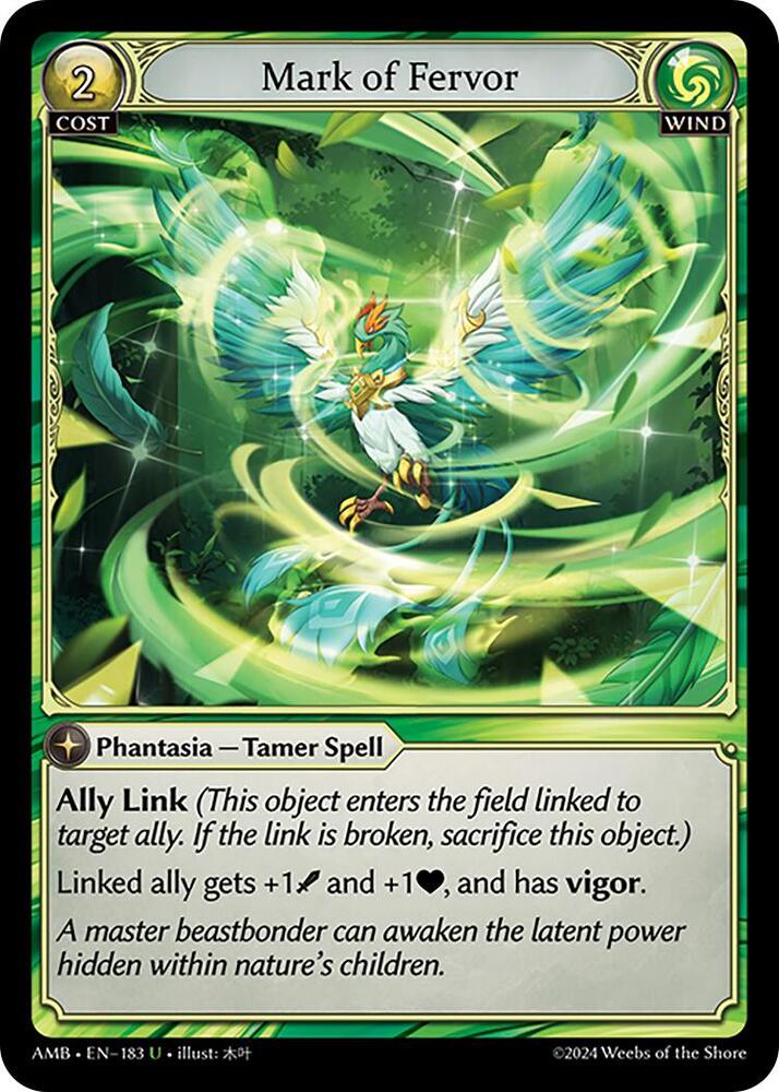 Mark of Fervor - Mortal Ambition - 183 - Foil - NM