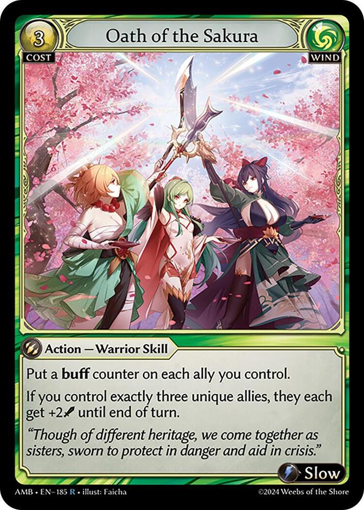Oath of the Sakura - Mortal Ambition - 185 - - NM