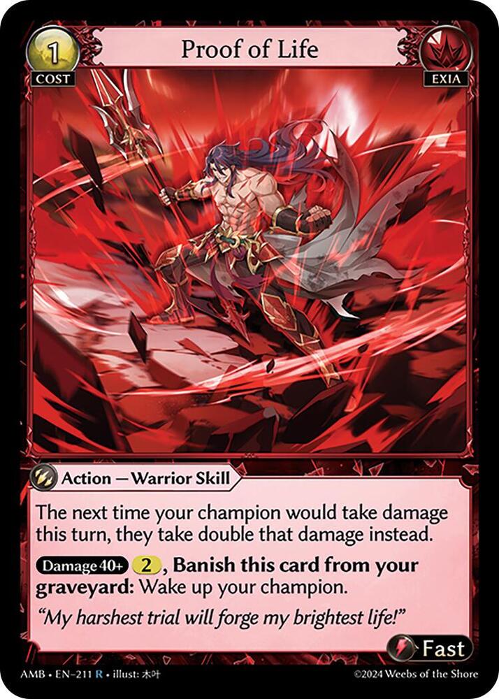 Proof of Life - Mortal Ambition - 211 - - NM