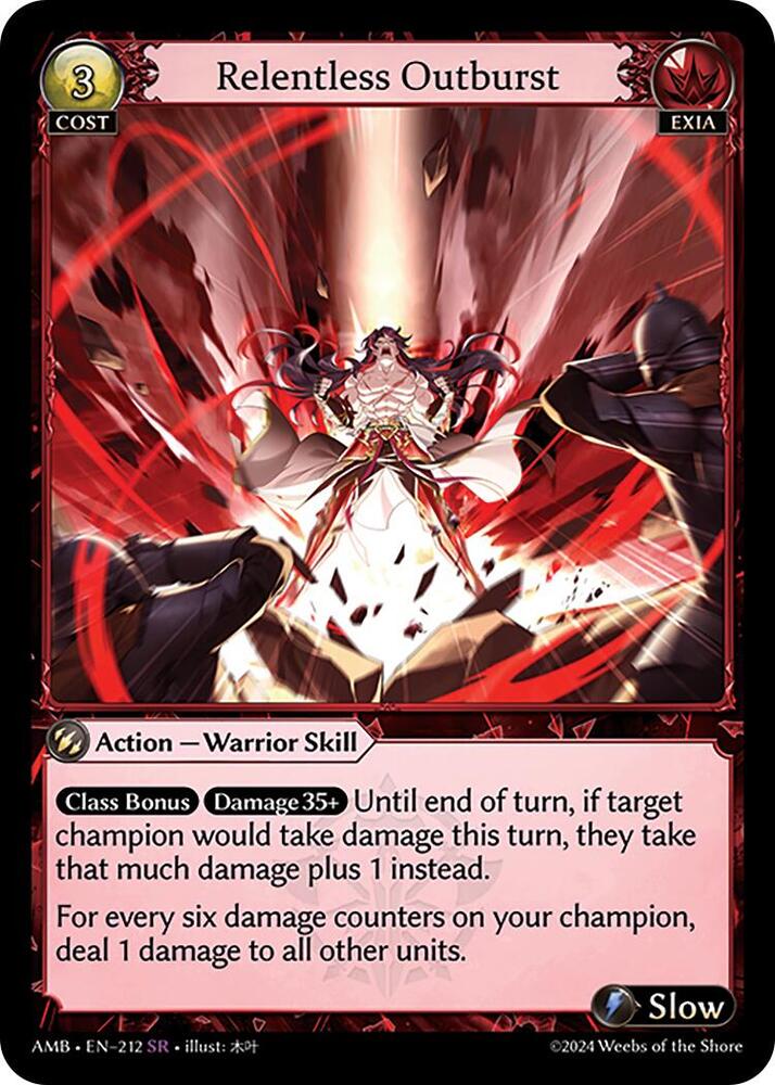 Relentless Outburst - Mortal Ambition - 212 - - NM