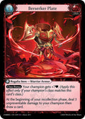 Berserker Plate - Mortal Ambition Starter Decks - 019 - - NM