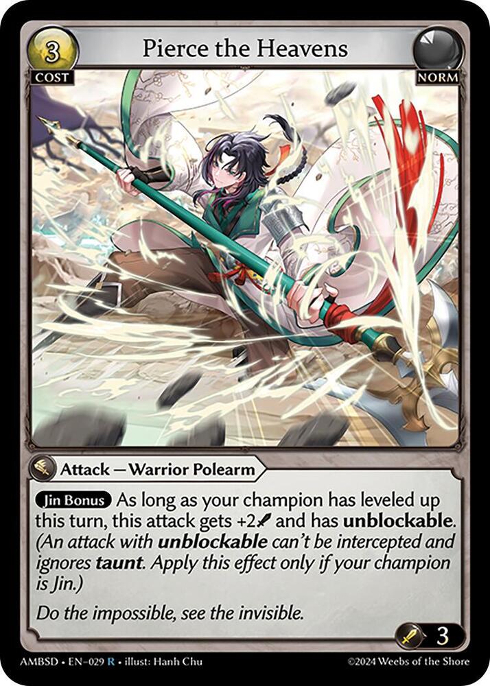 Pierce the Heavens - Mortal Ambition Starter Decks - 029 - - NM