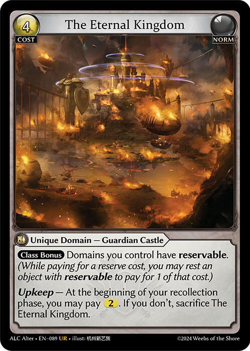 The Eternal Kingdom - Alchemical Revolution Alter Edition - 089 - - NM
