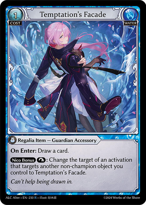 Temptation's Facade - Alchemical Revolution Alter Edition - 233 - - NM