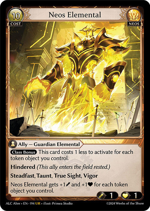Neos Elemental - Alchemical Revolution Alter Edition - 194 - - NM