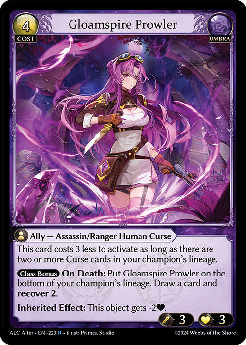 Gloamspire Prowler - Alchemical Revolution Alter Edition - 223 - - NM