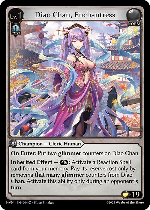 Diao Chan, Enchantress - Abyssal Heaven - 004 - Foil - NM