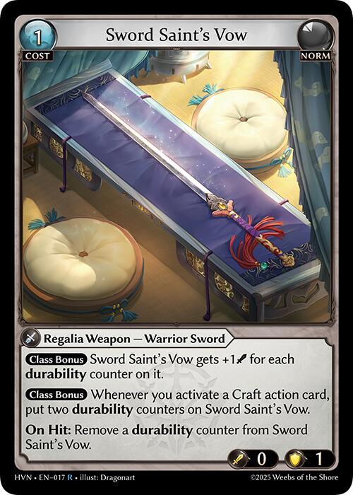 Sword Saint's Vow - Abyssal Heaven - 017 - - NM