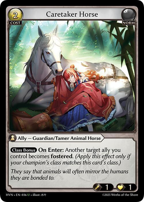 Caretaker Horse - Abyssal Heaven - 036 - Foil - NM