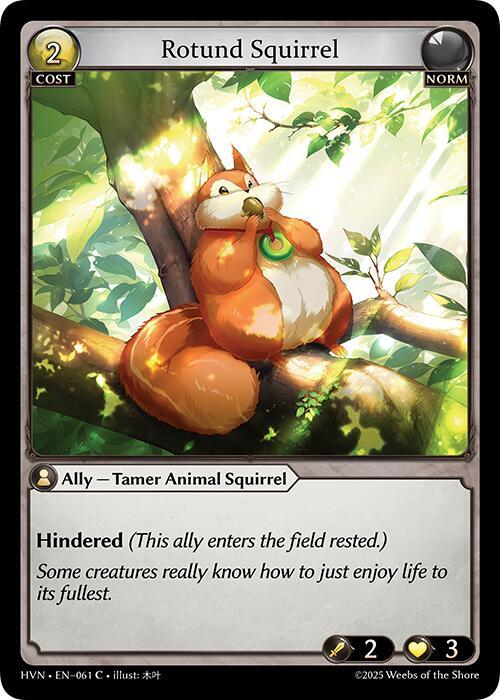 Rotund Squirrel - Abyssal Heaven - 061 - Foil - NM