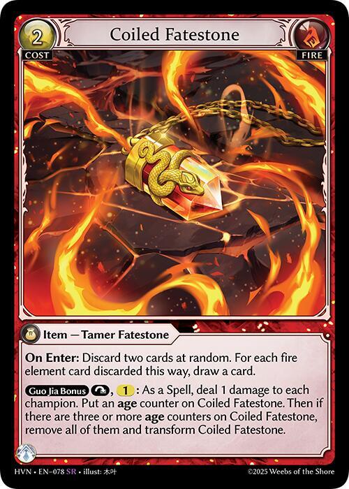 Coiled Fatestone // Serpentine Judicator - Abyssal Heaven - 078 - - NM
