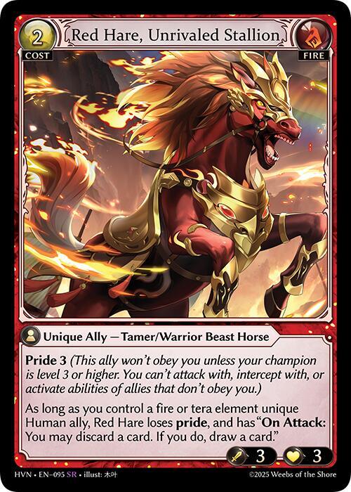 Red Hare, Unrivaled Stallion - Abyssal Heaven - 095 - - NM