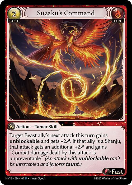 Suzaku's Command - Abyssal Heaven - 107 - - NM