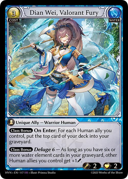 Dian Wei, Valorant Fury - Abyssal Heaven - 117 - - NM