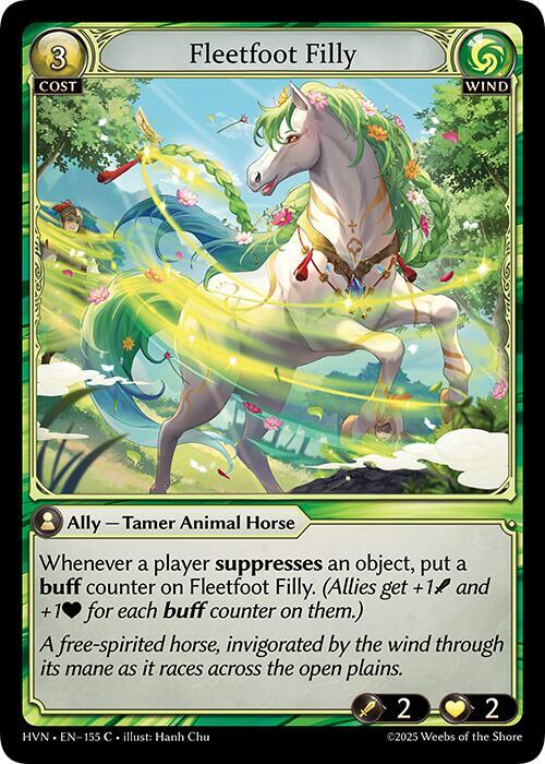 Fleetfoot Filly - Abyssal Heaven - 155 - Foil - NM