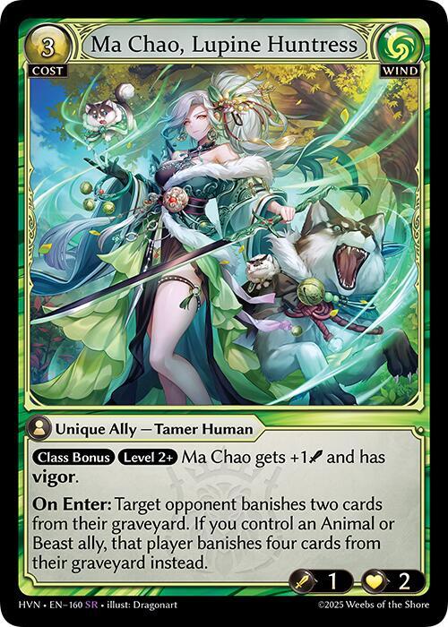 Ma Chao, Lupine Huntress - Abyssal Heaven - 160 - - NM