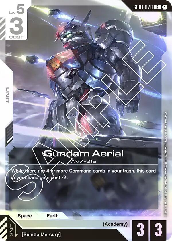 Gundam Aerial - Newtype Rising - GD01-070 - Holo - NM