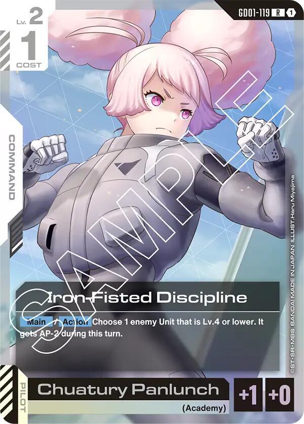 Iron Fisted Discipline - Newtype Rising - GD01-119 - Holo - NM