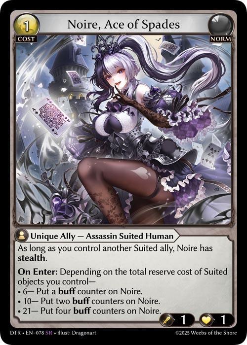 Noire, Ace of Spades - Distorted Reflections - 078 - - NM