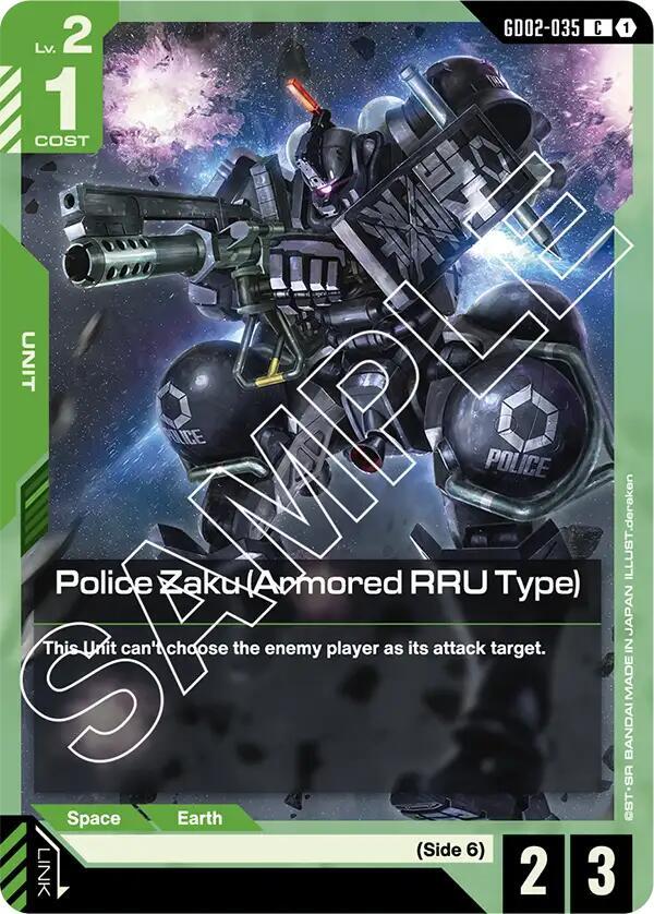 Police Zaku Armored RRU Type - Dual Impact - GD02-035 - NM
